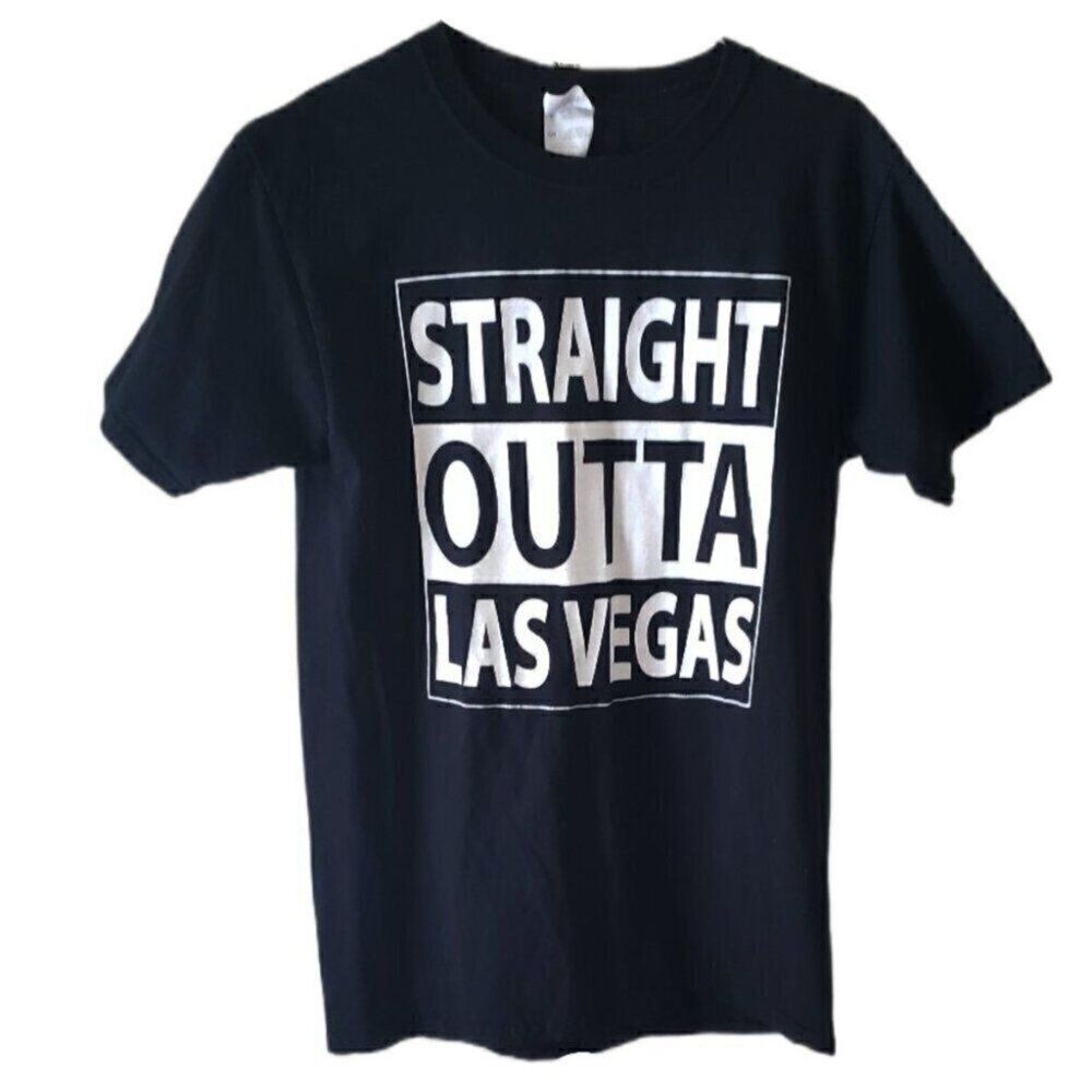 Straight Outta Las Vegas Black Short Sleeve Unisex T-Shirt